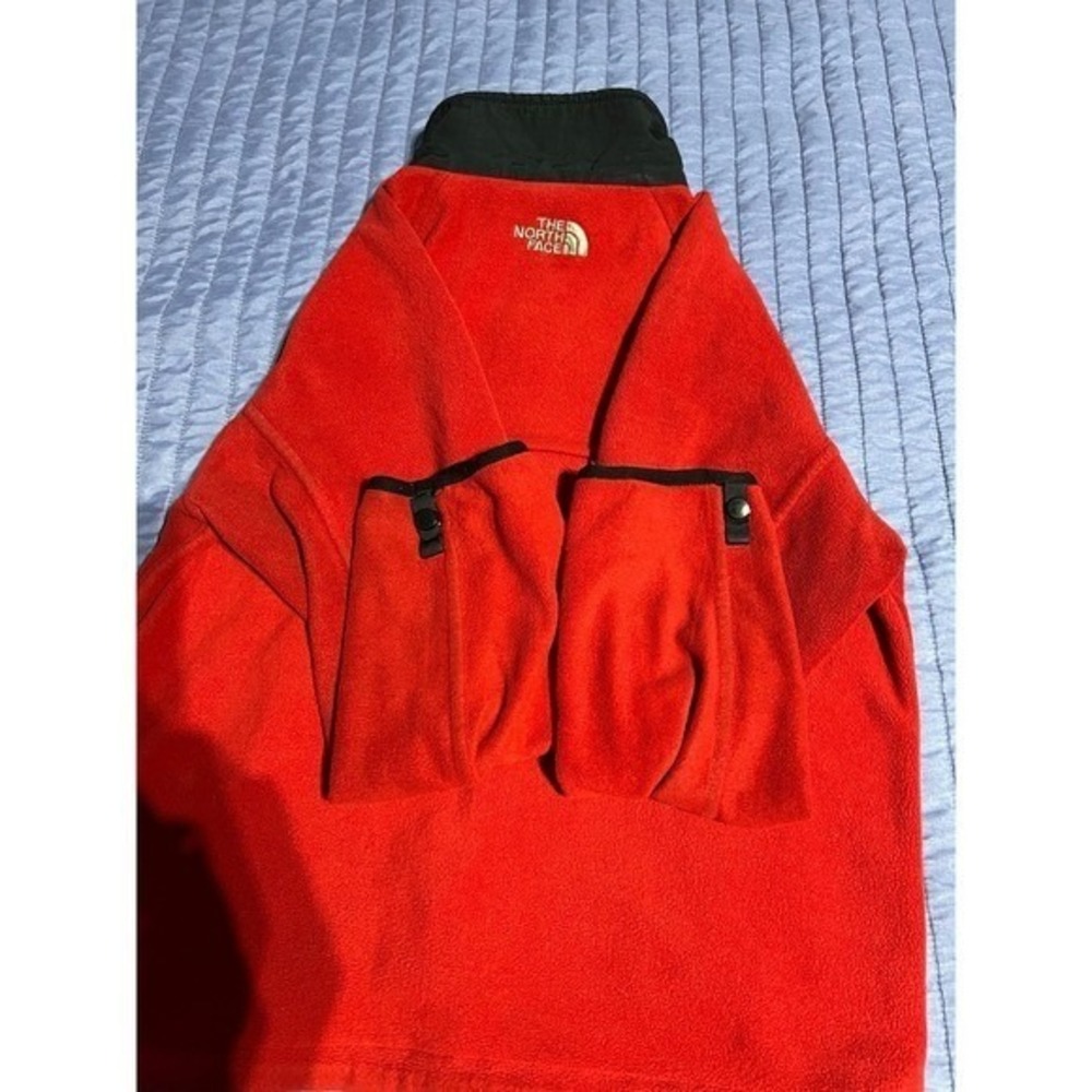 The North Face Youth Red Full Zip Fleece Jacket Mock Neck Size Medium M/M - Picture 12 of 12